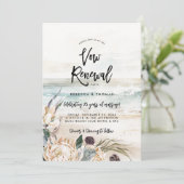 熱帯ビーチプロテアの誓いの更新招待 招待状 (スタンド正面)