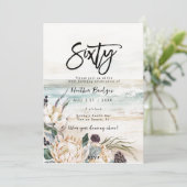 熱帯ビーチプロテア60th誕生日パーティー 招待状 (スタンド正面)