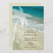 熱帯ビーチベビーシャワー 招待状 (正面/裏面)