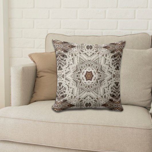 熱帯ビーチボホシックなトライバルマクラチェット クッション