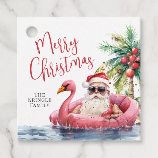 熱帯ビーチメリークリスマス フェイバータグ (正面)