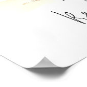 熱帯ビーチヤシブライダルシャワーポスター ポスター (角)