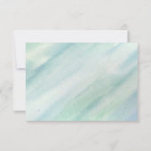 熱帯ビーチラグーン | Palm Tree Paradise 結婚's 出欠カード (裏面)