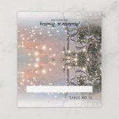 熱帯ビーチラ結婚イト プレイスカード (外部開封)