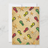 熱帯ビーチルアウ(ハワイ式宴会)パーティの招待状 招待状 (裏面)