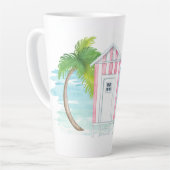 熱帯ビーチ入浴美しいラテカップ カフェラテマグ (左アングル)