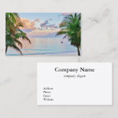 熱帯ビーチ名刺 名刺 (正面/裏面)