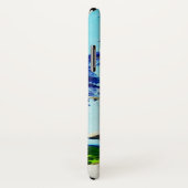 熱帯ビーチ場面の水色の絵画 Case-Mate iPhoneケース (裏面/右)