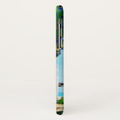 熱帯ビーチ場面の水色の絵画 Case-Mate iPhoneケース (裏面/左)