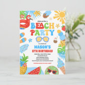熱帯ビーチ夏海誕生会 招待状 (スタンド正面)