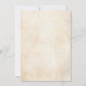 熱帯ビーチ婚約パーティ | 海波 招待状 (裏面)