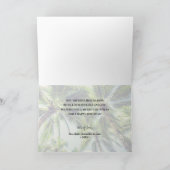 熱帯ビーチ折り畳みクリスマスフォト シーズンカード (内部)