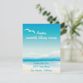 熱帯ビーチ披露宴挿入カード エンクロージャーカード (スタンド正面)