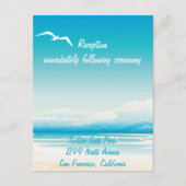 熱帯ビーチ披露宴挿入カード エンクロージャーカード (正面)