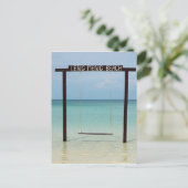 熱帯ビーチ振動 ポストカード (スタンド正面)