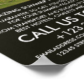 熱帯ビーチ旅行代理店広告の ポスター (角)