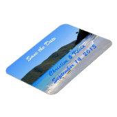 熱帯ビーチ日付磁石を保存 マグネット (左側)