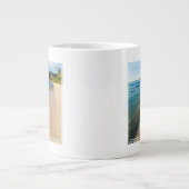 熱帯ビーチ景観、フィジー ジャンボコーヒーマグカップ (正面)