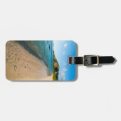 熱帯ビーチ景観、フィジー ラゲッジタグ (正面横)