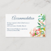 熱帯ビーチ水結婚色 エンクロージャーカード (裏面)