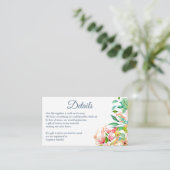 熱帯ビーチ水結婚色 エンクロージャーカード (スタンド正面)