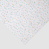 熱帯ビーチ沿岸ターコイズと茶色のドット 薄葉紙 (詳細)