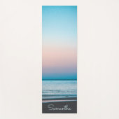 熱帯ビーチ波モダンパーソナライズされた ヨガマット (正面)