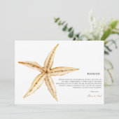 熱帯ビーチ海シェルサンキューカード サンキューカード (スタンド正面)