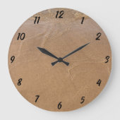 熱帯ビーチ海シーサンディビーチ写真かわいい ラージ壁時計 (正面)