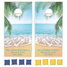 熱帯ビーチ海ヤシの木の写真