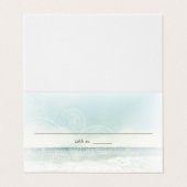 熱帯ビーチ海岸折り畳みカード (外部フラット)