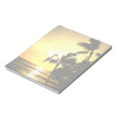 熱帯ビーチ海岸線 ノートパッド (回転)