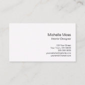 熱帯ビーチ海抽象芸術 名刺 (裏面)