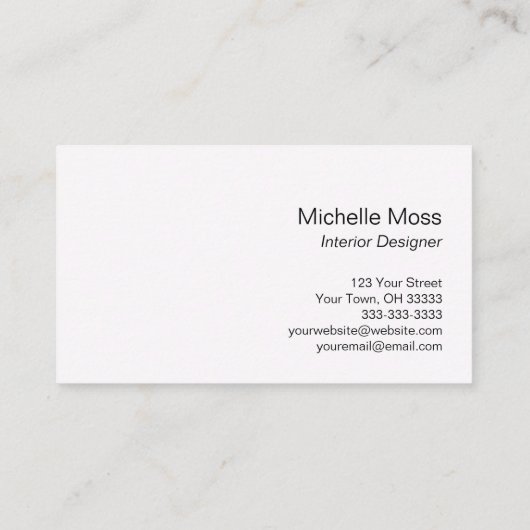 熱帯ビーチ海抽象芸術 名刺 (裏面)