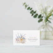 熱帯ビーチ海結婚シェル詳細 エンクロージャーカード (スタンド正面)