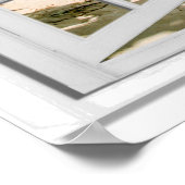 熱帯ビーチ海表示のフェイクウィンドウ ポスター (角)