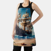 熱帯ビーチ海賊船 エプロン (インサイチュ)