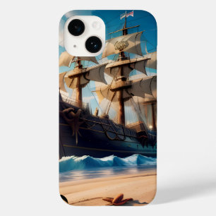 熱帯ビーチ海賊船 Case-Mate iPhone 14ケース