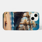 熱帯ビーチ海賊船 iPhoneケース (裏面横)
