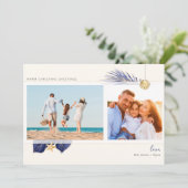 熱帯ビーチ海軍と金ゴールド緑2 – 写真 シーズンカード (スタンド正面)