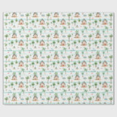 熱帯ビーチ海 ラッピングペーパー (フラット)