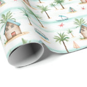 熱帯ビーチ海 ラッピングペーパー (ロールコーナー)