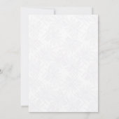 熱帯ビーチ目的地の結婚式の日付を保存 招待状 (裏面)