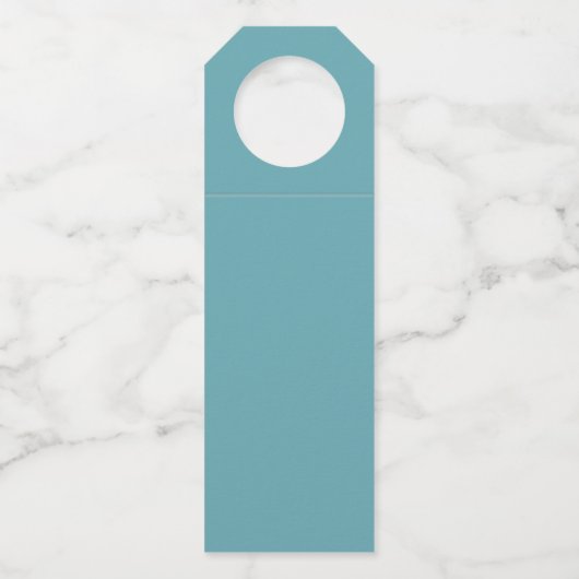 熱帯ビーチ砂ハート結婚式の引き出物 ボトルネックタグ (裏面)