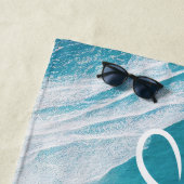 熱帯ビーチ砂海波 ビーチタオル (インサイチュ)