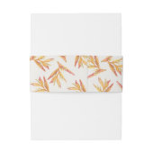 熱帯ビーチ結婚アイボリー 招待状ベリーバンド (裏面例)