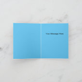 熱帯ビーチ結婚フローラサンキューカード カード (内部)