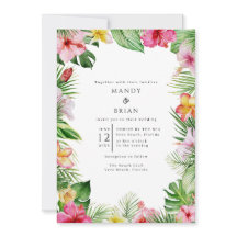 熱帯ビーチ結婚写真