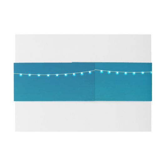 熱帯ビーチ結婚式の招待状用帯 招待状ベリーバンド (裏面例)