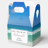 熱帯ビーチ結婚式は私の花嫁になる フェイバーボックス (オープン)